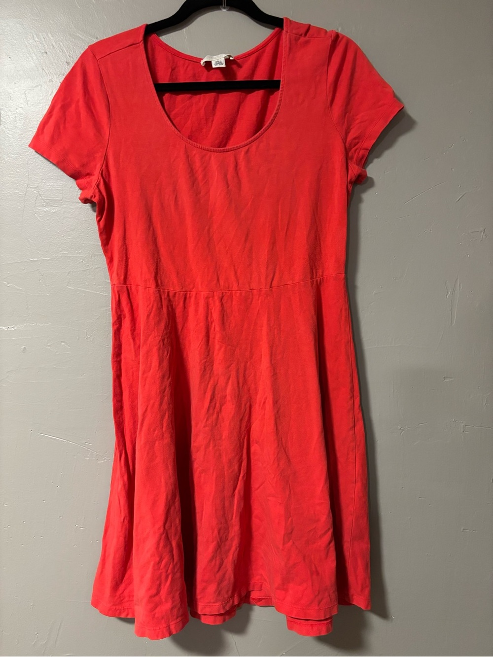 Forever 21 Red Scoop-Neck Mini Dress